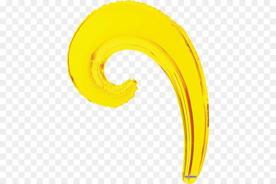 Palloncino a Spirale Cerchio Giallo Forma - giallo wave
