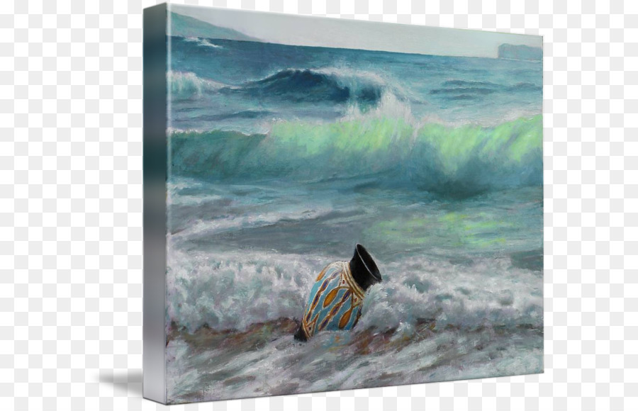 Surfbrett, Ufer, Ozean Malerei-Wind wave - Malerei