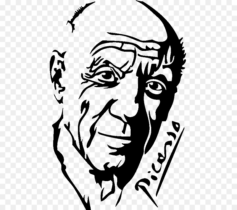 Adesivo da muro Picasso: 16 gli Autoadesivi di Arte del Disegno Clip art - Picasso