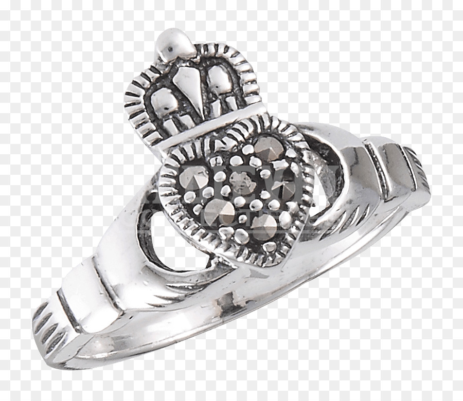 Argento Marcasite gioielli Claddagh ring Corpo Gioielli - anello di claddagh