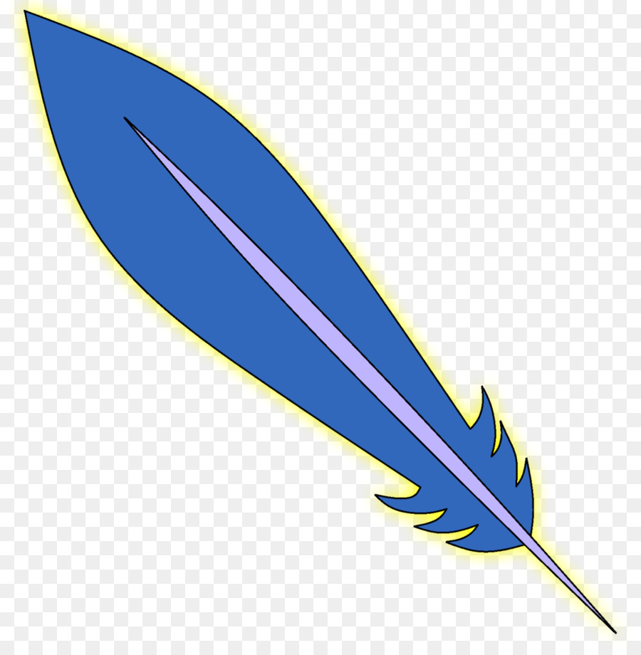 Feather Line Clip art - Feder
