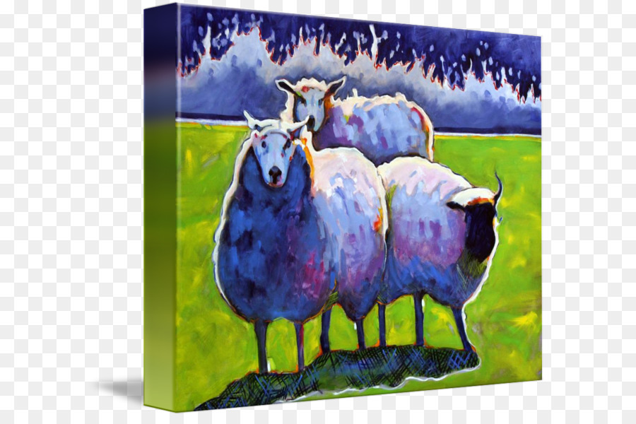 Pecore Pittura barella di Tela - pecore