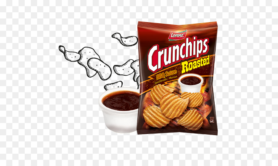 Nước sốt thịt nướng xương Sườn Khoai tây chip Crunchips - thịt nướng