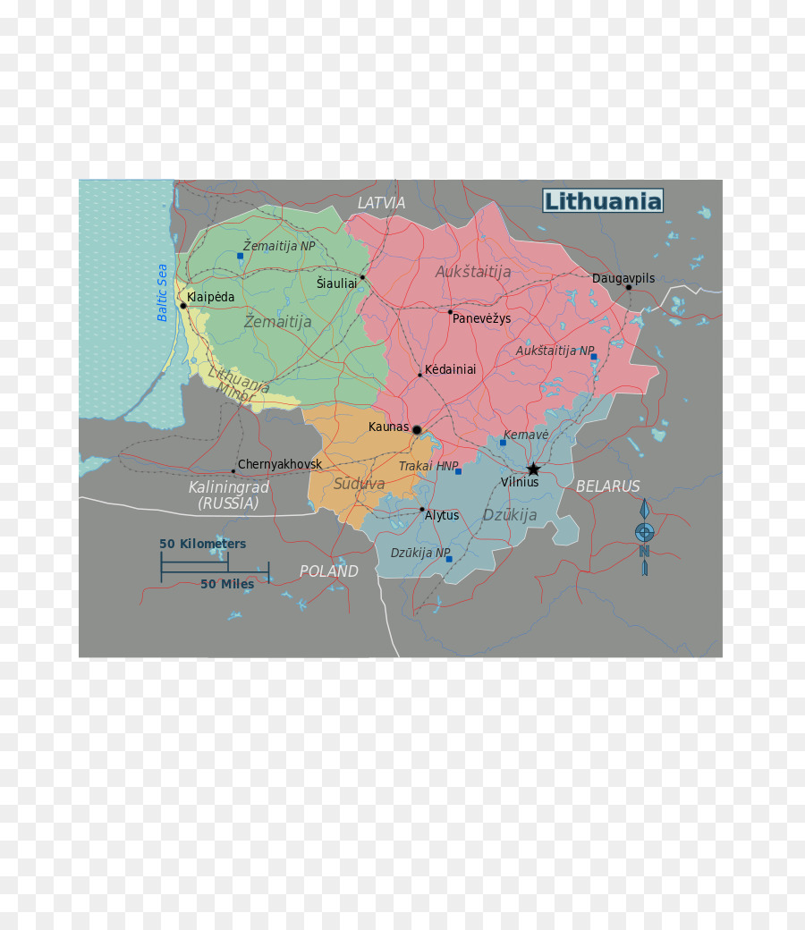 Lithuania Bản Đồ Lao - bản đồ