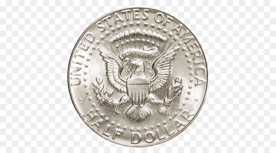 Münzen-Schmuck-Silber-Halskette Ring - Kennedy half dollar