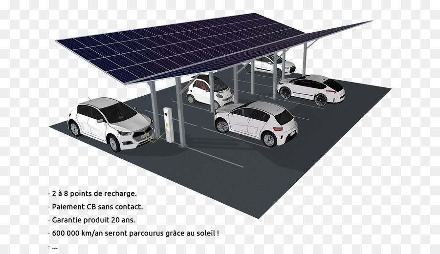 Parkplatz, Strom Autoconsommation Photovoltaik - Auto