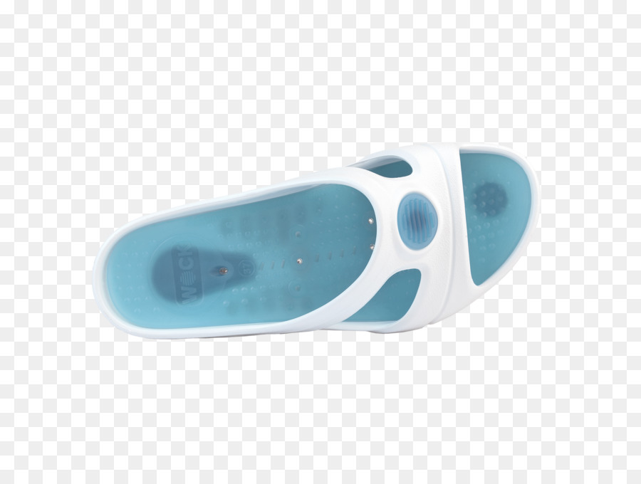 Blaue Slipper Weiß Schuh - Sinne