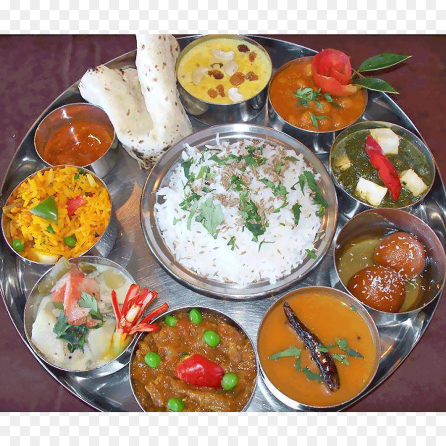 Cucina dell'india settentrionale Paratha cucina Vegetariana Thali - India
