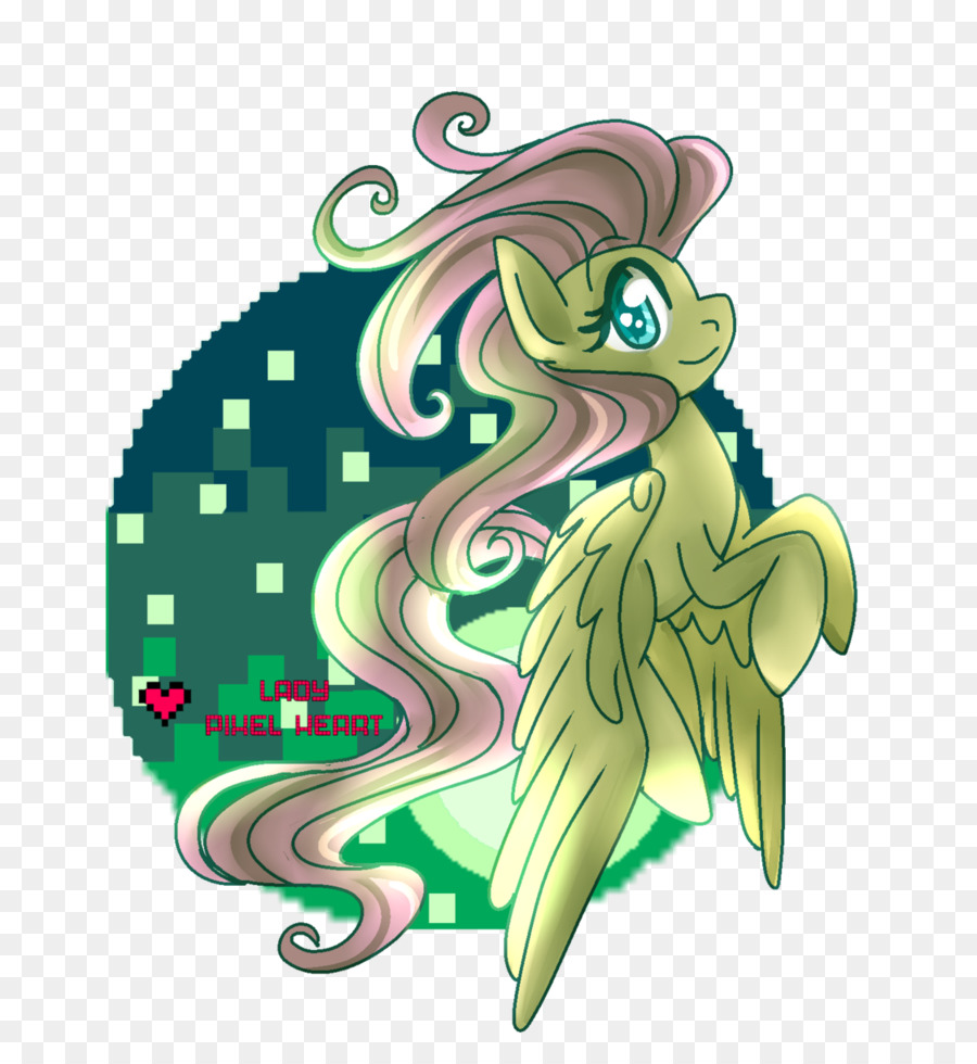 Fluttershy Ponyville Equestria - svolazzante, in seta