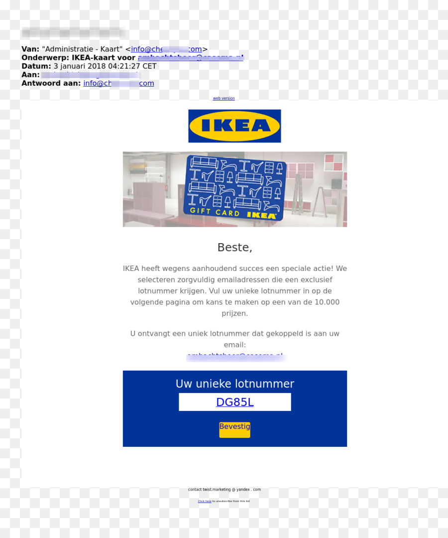 IKEA email