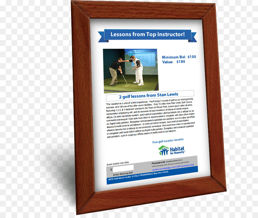 Display-Werbung Habitat for Humanity Poster - charity flyer
