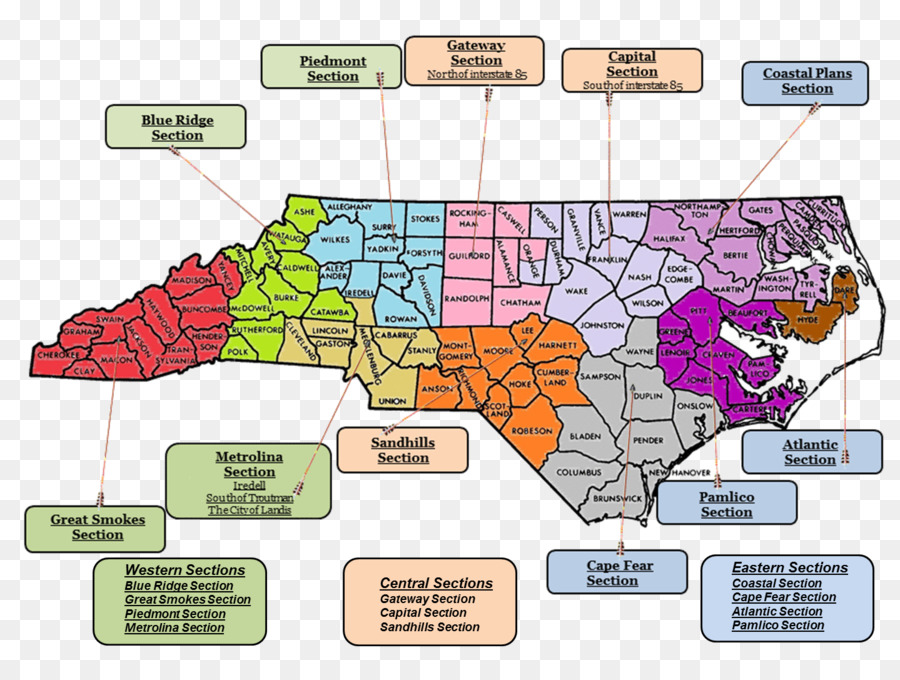 Piemont North Carolina Karte Cartoon Line - Anzeigen