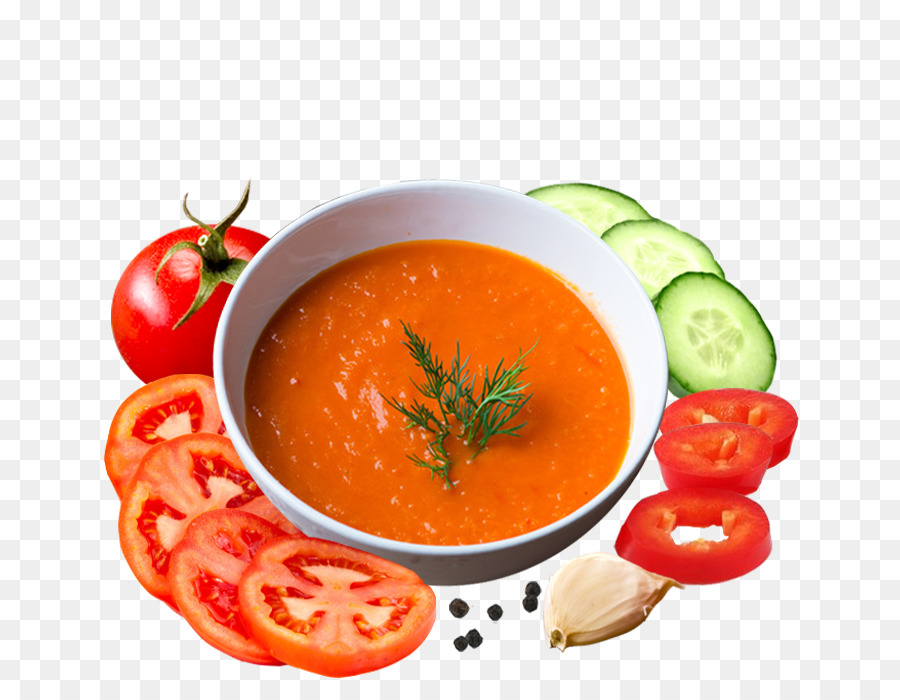Pomodoro zuppa di Gazpacho cucina Vegetariana contorno di Verdura - vegetale