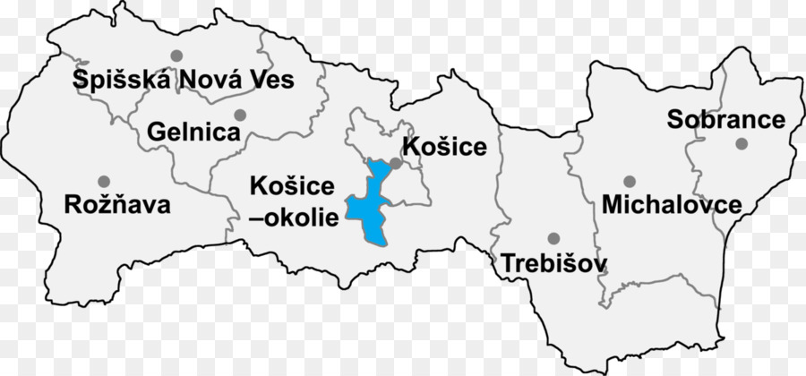 Košice II Zemplin Gelnica Košice okolie District Regionen der Slowakei - SK II