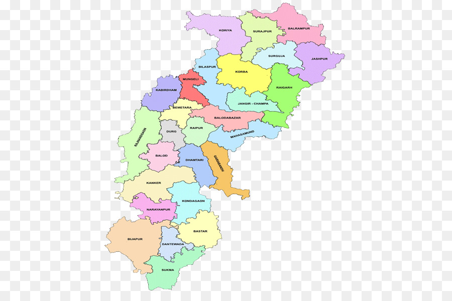 Naya Raipur Chhattisgarh Consiglio di Istruzione Secondaria di Stati e territori dell'India Mappa - mappa
