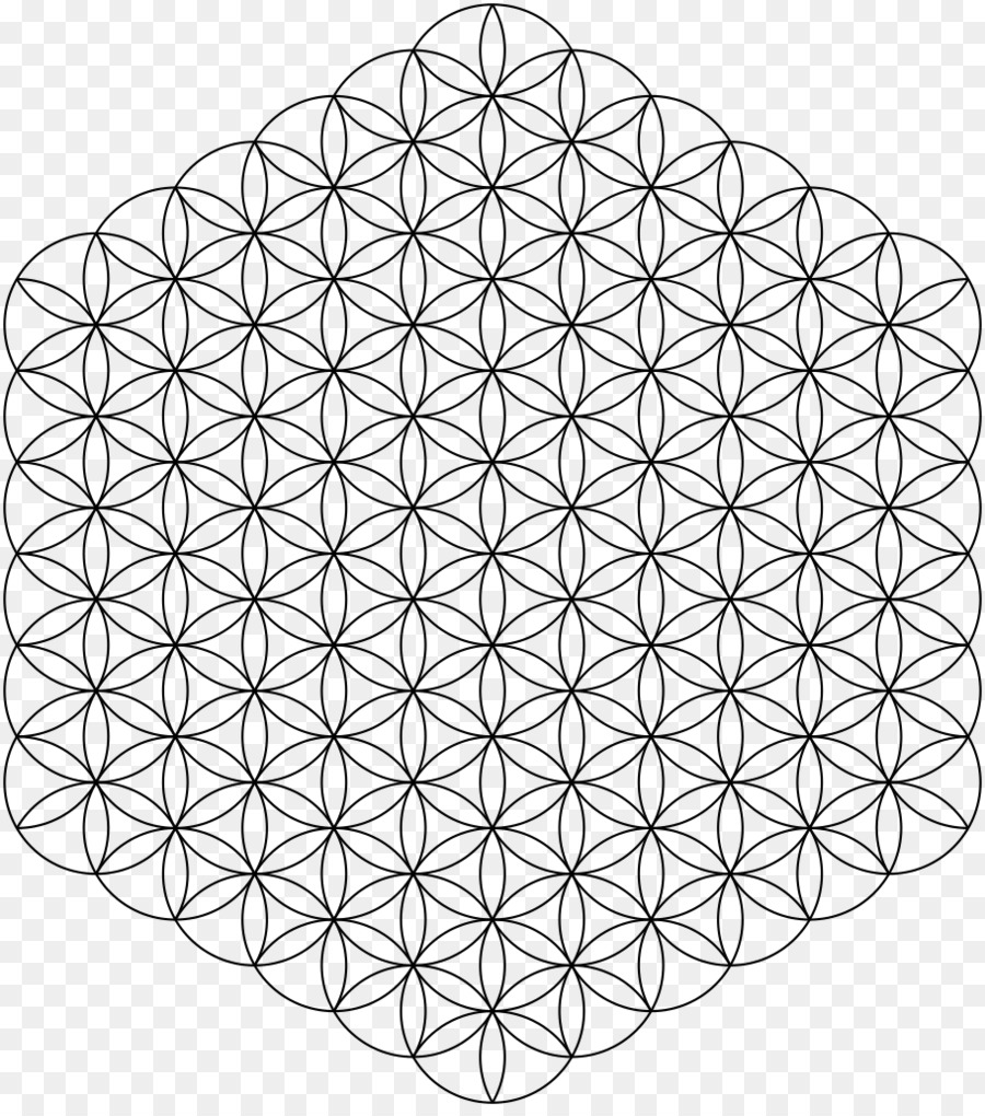 Überlappende Kreise grid Heilige geometrie islamischen geometrische Muster Muster - Kreis