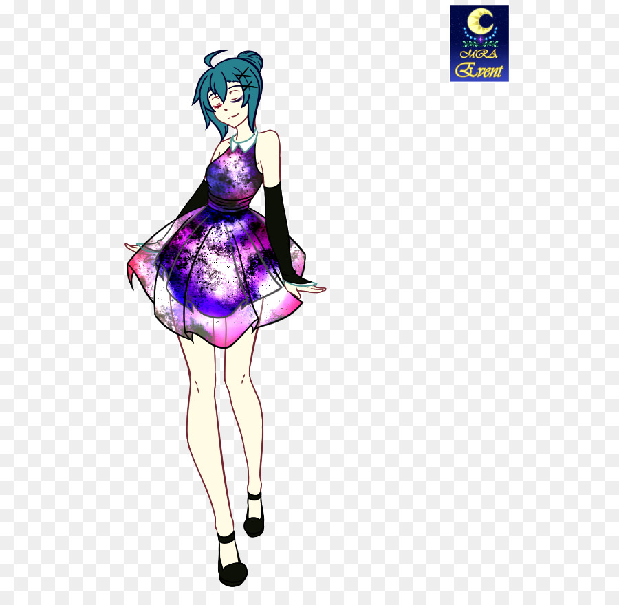 Mode illustration Cartoon Charakter - cockteil Kleid