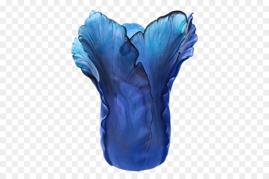 Tulip vase Blue Daum jugendstil - Vase