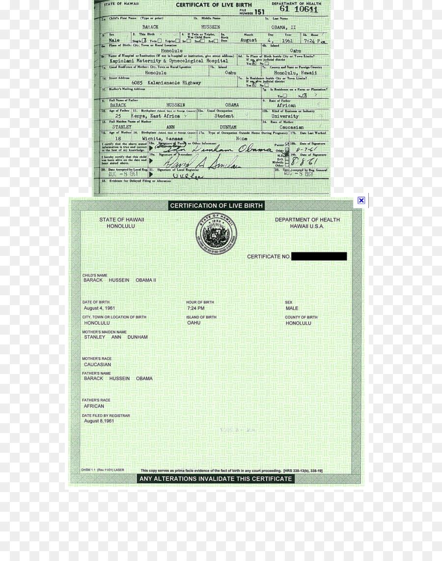 Uniti Barack Obama cittadinanza teorie del complotto certificato di Nascita Vitale record - stati uniti