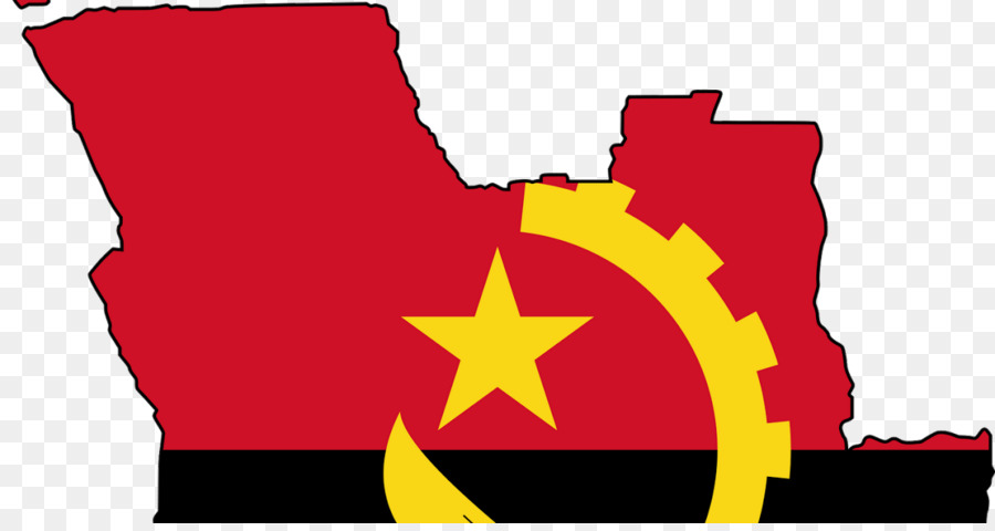 Flagge von Angola Flagge Land Sprachen von Angola - Flagge