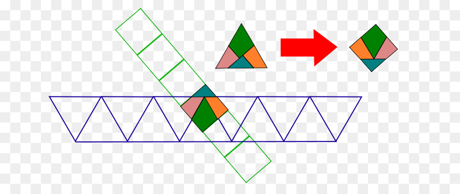 Gleichseitiges Dreieck Dissektion puzzle Gleichschenkliges Dreieck - Dreieck