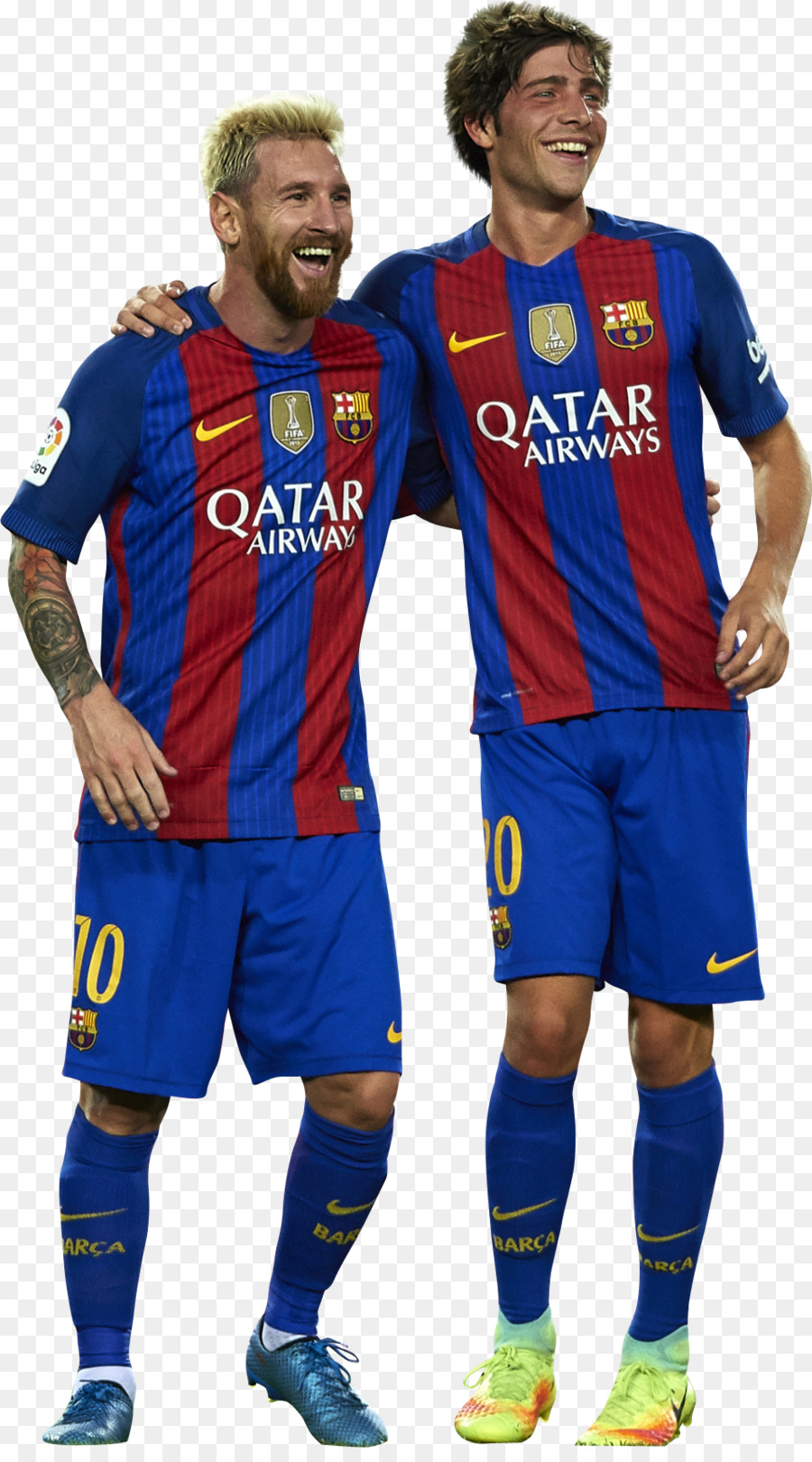 Sergi Roberto Lionel Messi Trikot von FC Barcelona Spanien Fußball-Nationalmannschaft - Lionel Messi