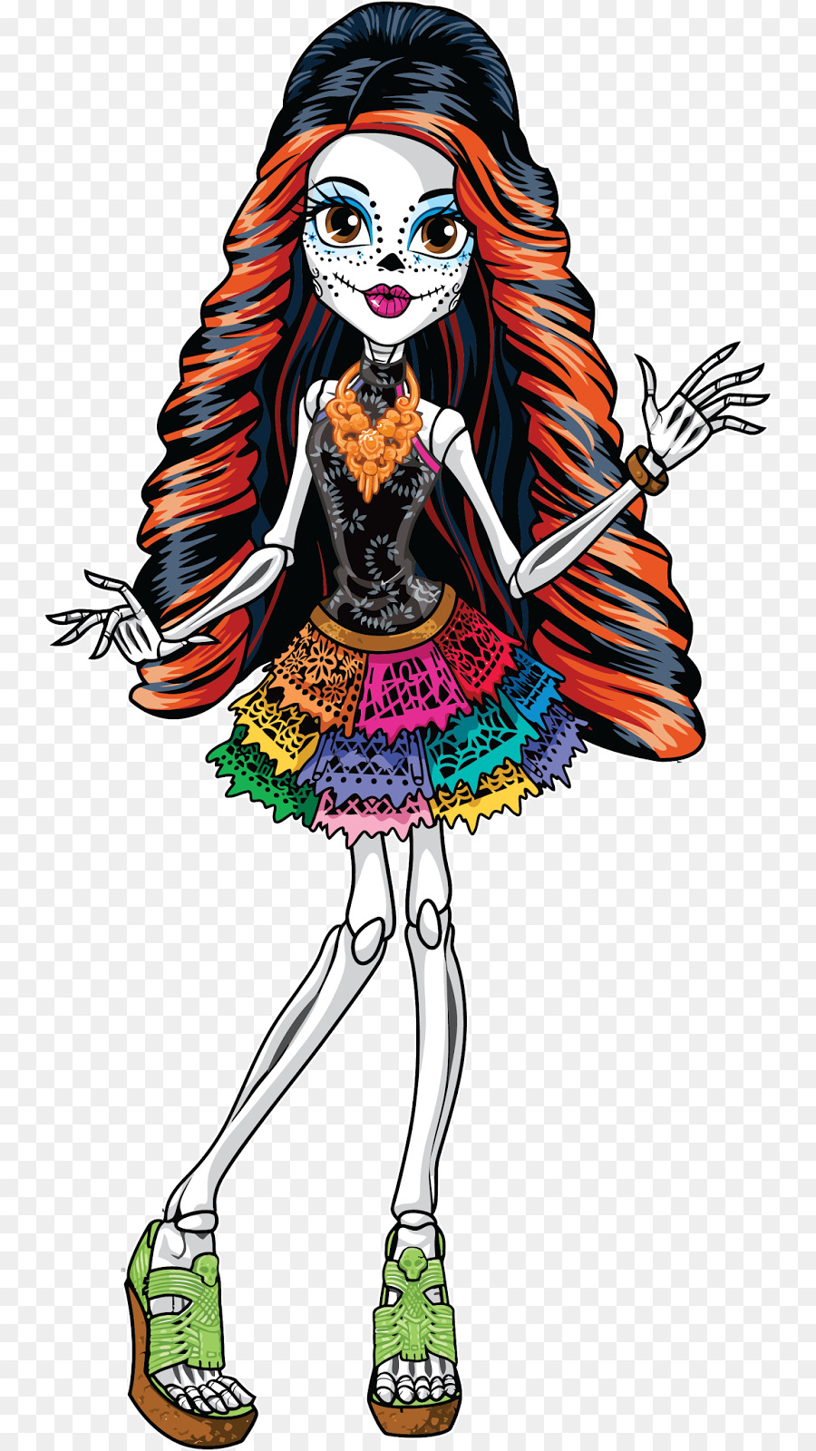 Skelita Calaveras Monster High Bambola Calaca - bambola
