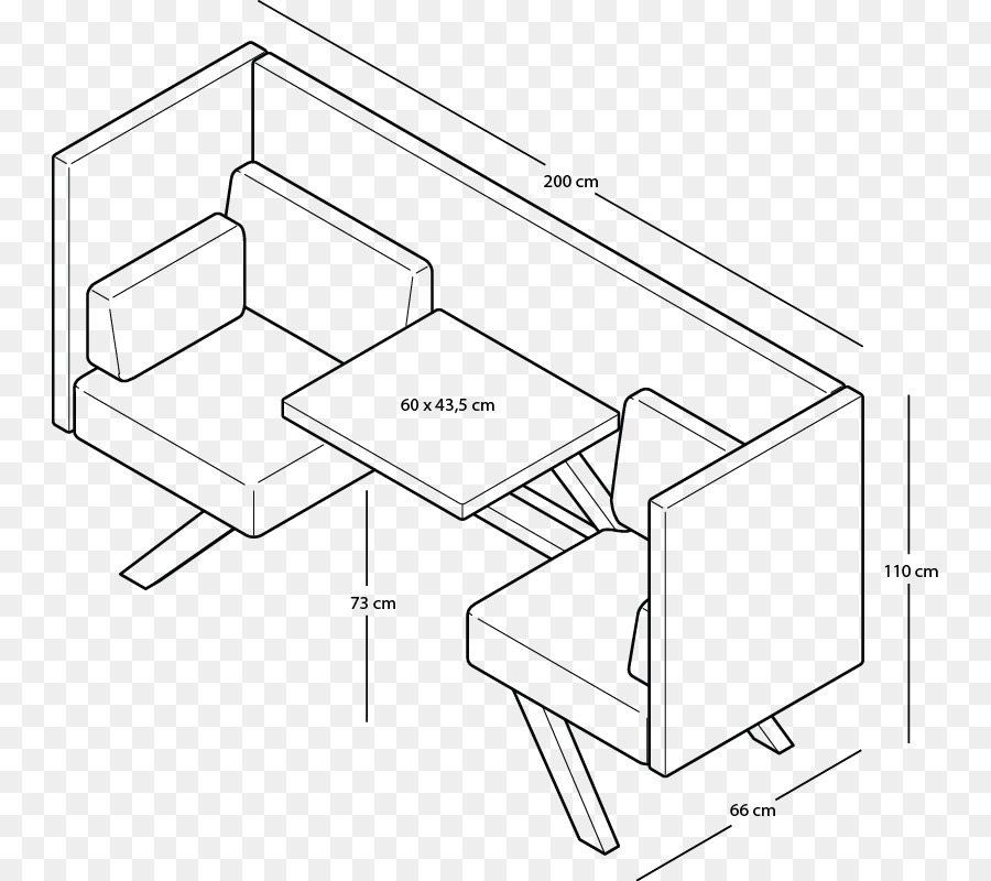Technische Zeichnung, Tisch Toothezoo Möbel - Tabelle