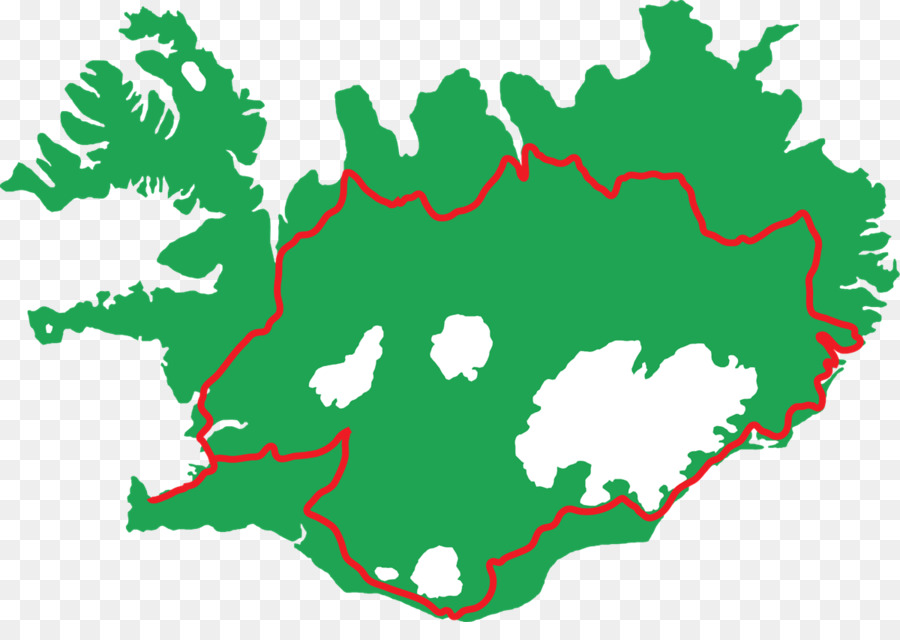 Khu vực phía nam, Iceland Véc tơ bản Đồ Trống - bản đồ