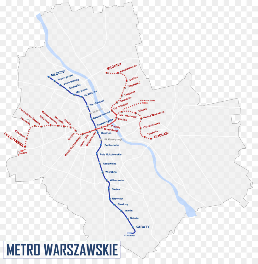 Rapid transit Warsaw Metro New World University metro station Bahnverkehr U Bahn Station Млоцины - Zug