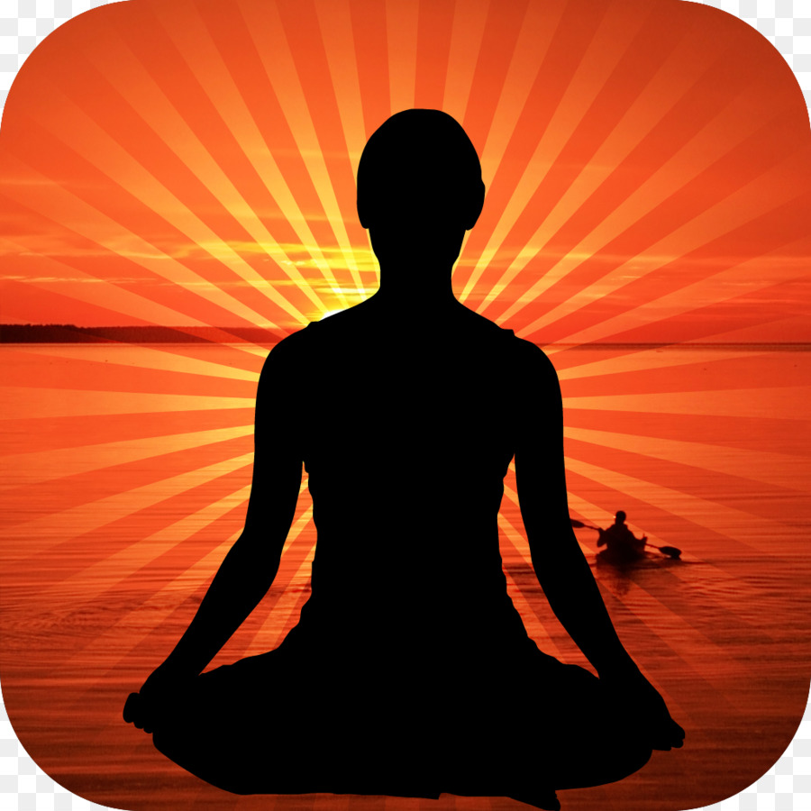 Silhouette Körperliche fitness Meditation-Übung - Silhouette