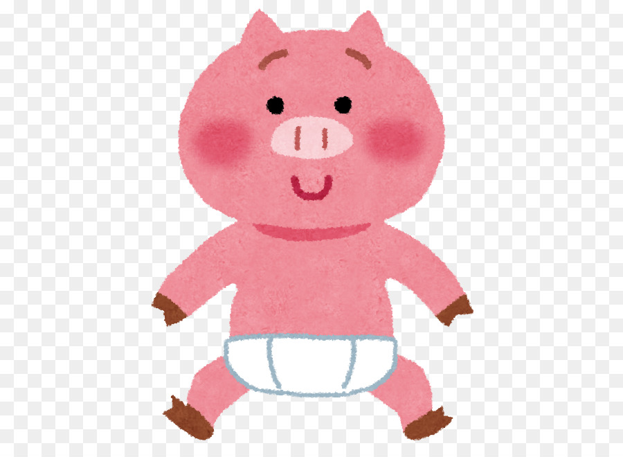 Domestic pig Windel-Baby - Schwein