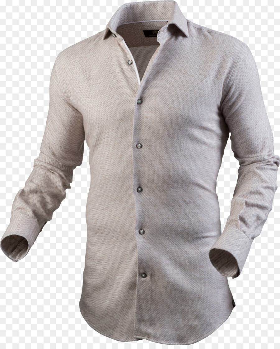 Langarm-T-shirt-Kleid-shirt Beige - T Shirt
