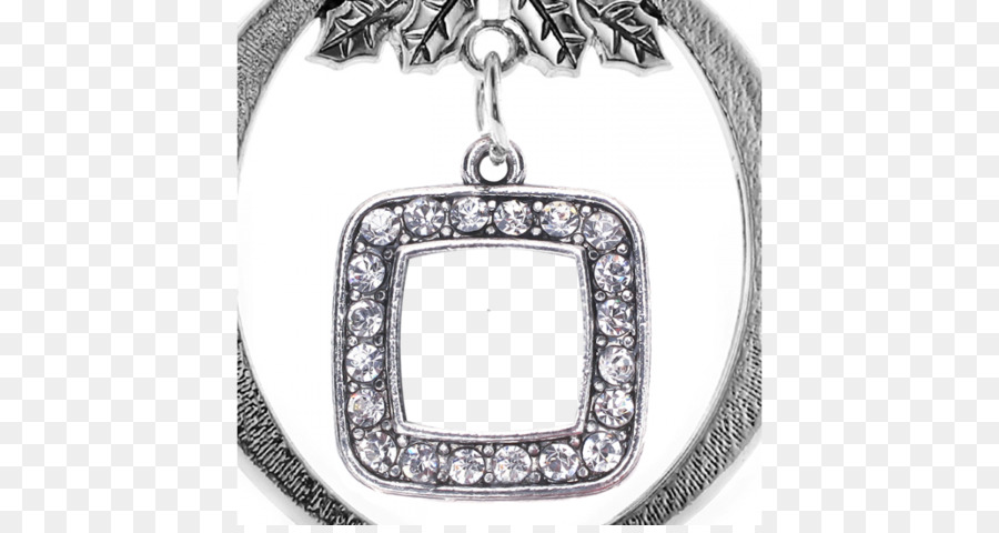 Medaillon Ohrringe Silber Charm-Armband-Körper-Schmuck - ornament classic