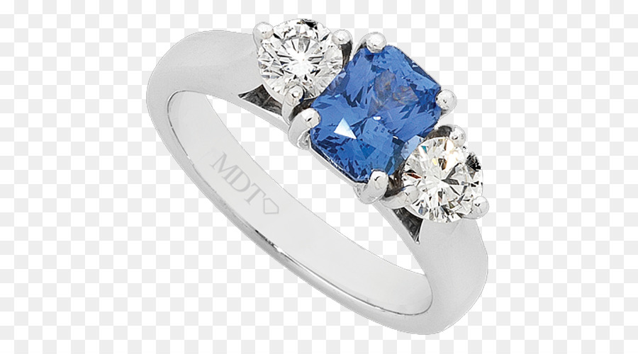 MDTdesign Diamante Gioiellerie Anello Con Zaffiro Blu - zaffiro
