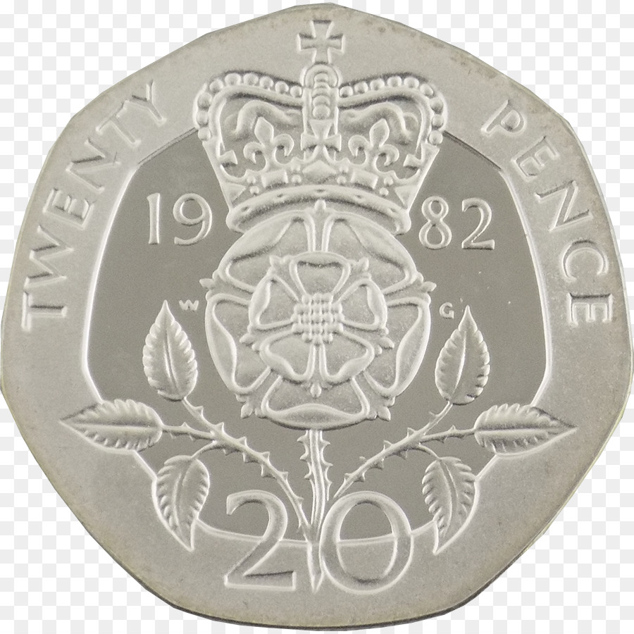 Münze Zwanzig-pence-Silber Piedfort Penny - Münze