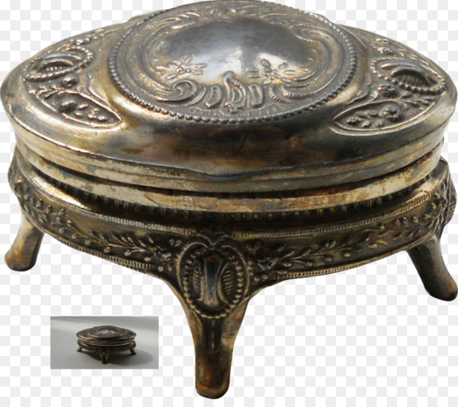 Bronze Kochgeschirr Zubehör 01504 Messing Antik - Silber box