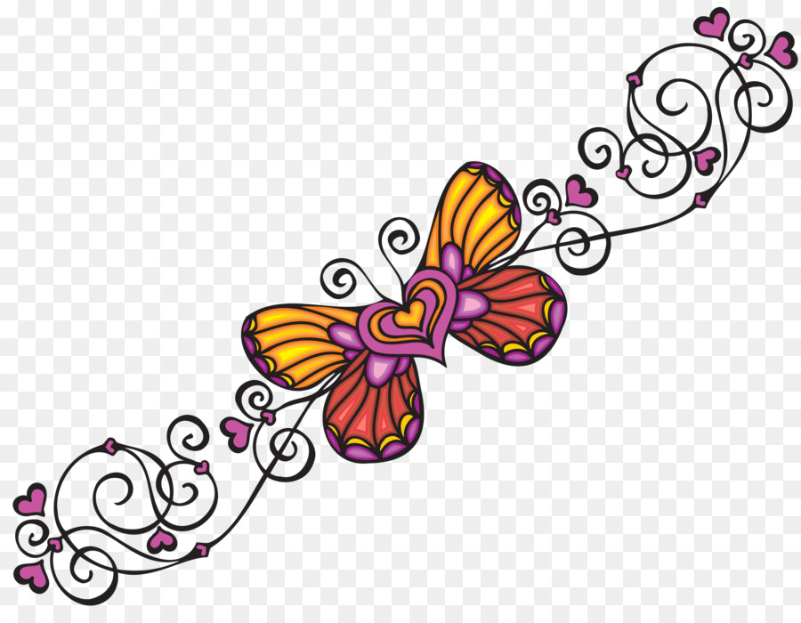 Monarch-Schmetterling Schmetterlinge Pinsel-footed Schmetterlinge-clipart - Schmetterling ring
