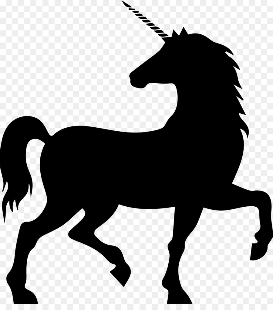 Silhouette Unicorno Clip art - silhouette
