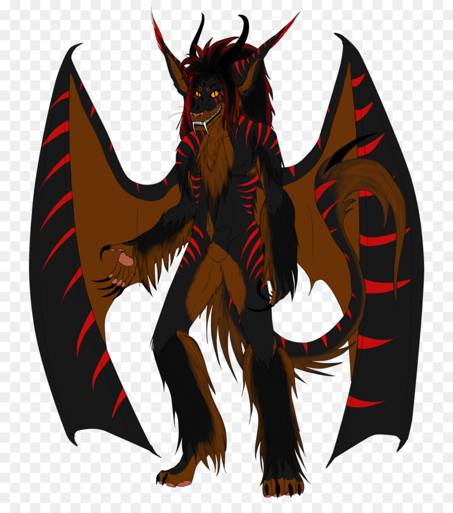 Demone Cartoon Carnivora Drago - demone