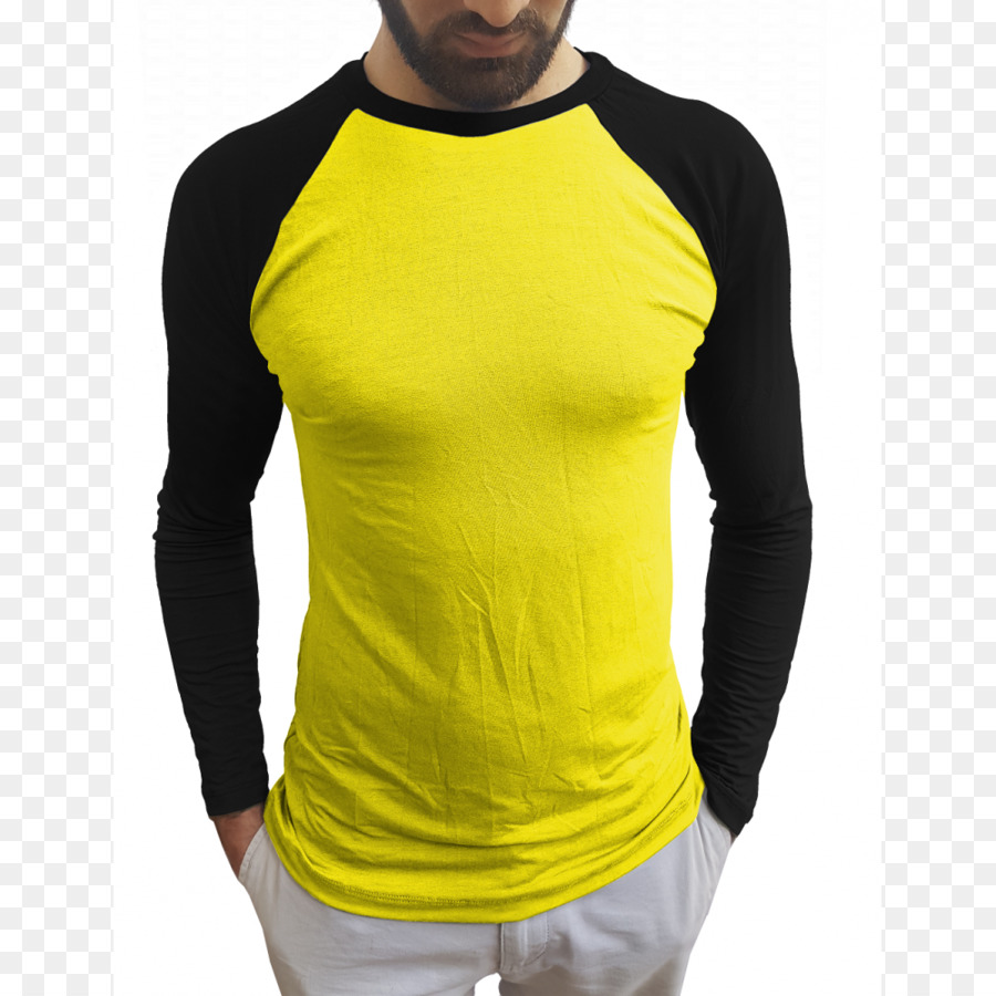 T-shirt Raglan ärmel Gelb - T Shirt
