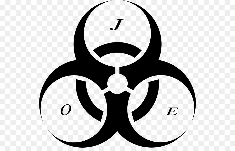 Biological hazard Symbol clipart - Chlorbleiche symbol