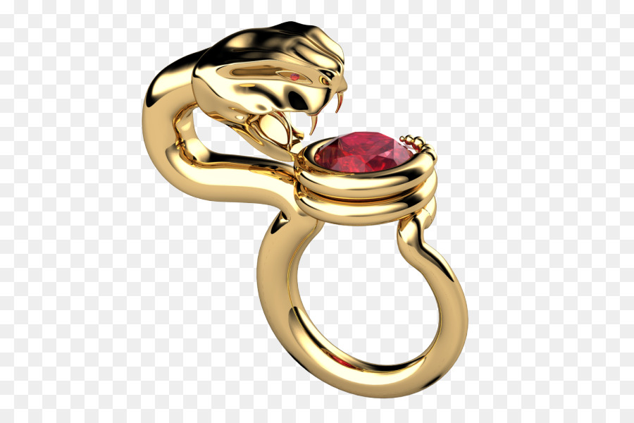 Ruby Ring Körper Schmuck Diamant - Rubin