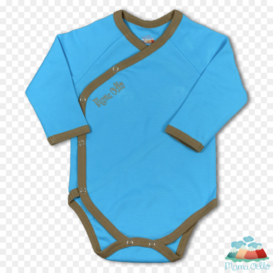 Manica Neonato T-shirt Blu Regalo - Maglietta