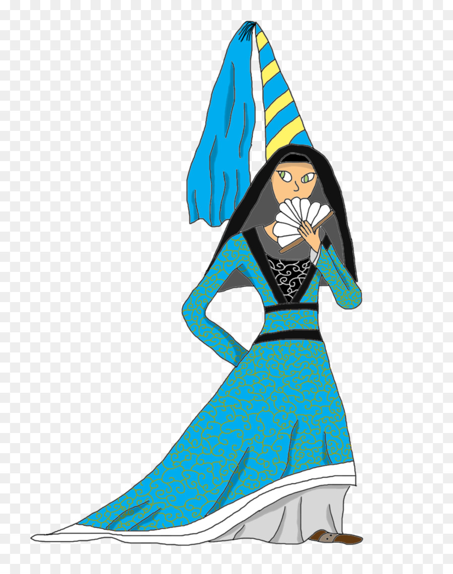 Kostüm Cartoon Legendäre Kreatur - mittelalterliche Frau