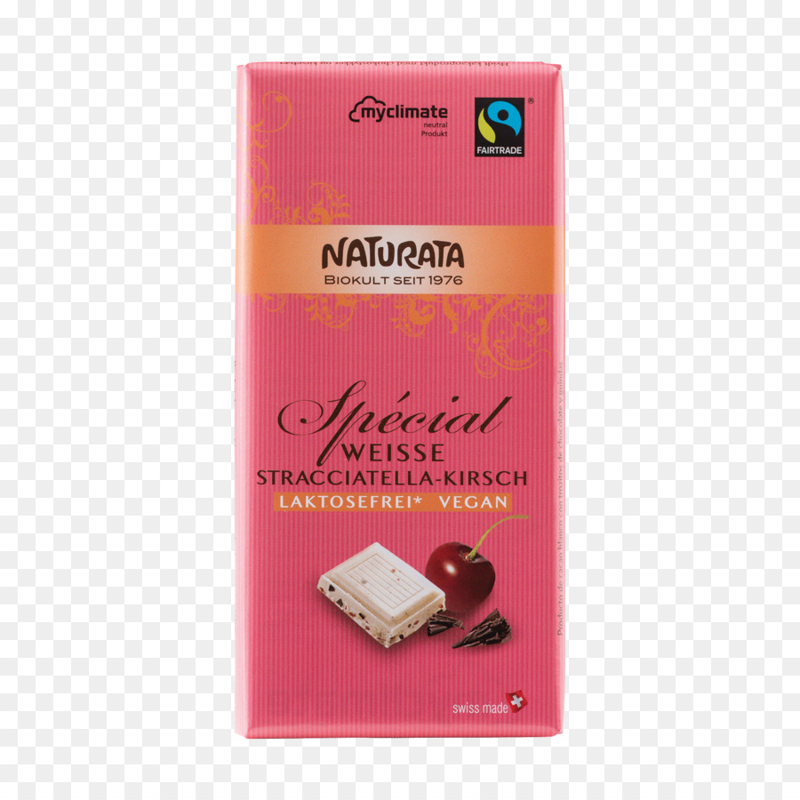 Stracciatella Weiße Schokolade Bio Lebensmittel Kirsch Schokolade - Milch