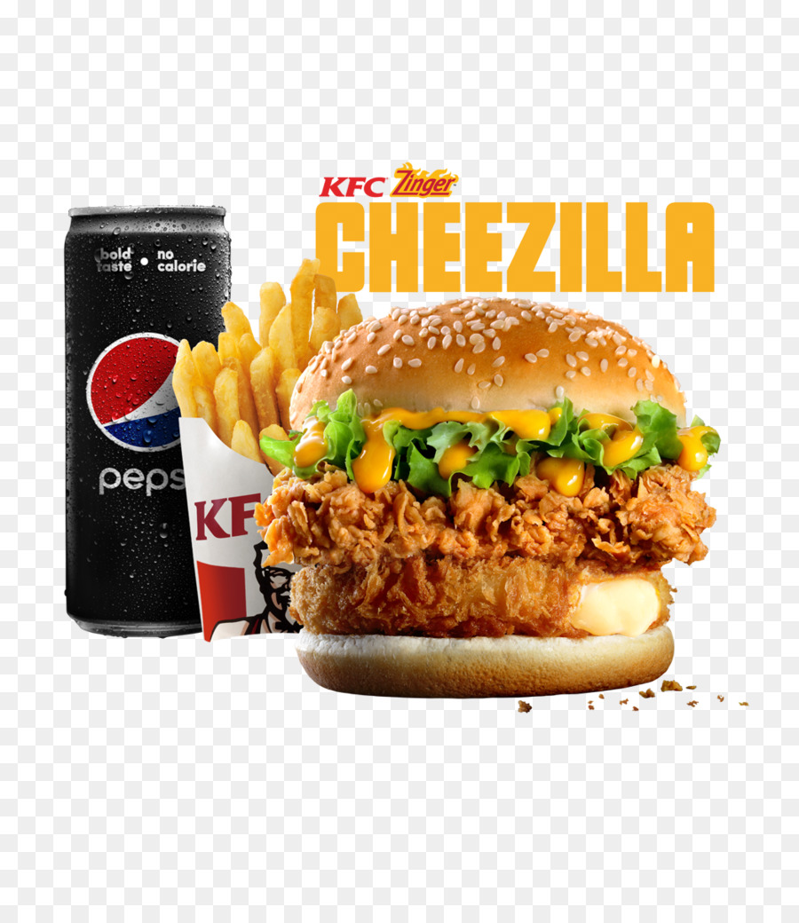 Cheeseburger KFC Büffelburger Hamburger Slider - ayam Goreng