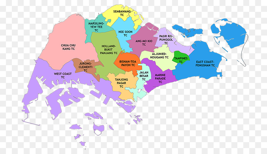 Singapore Mappa di fotografia Stock - mappa
