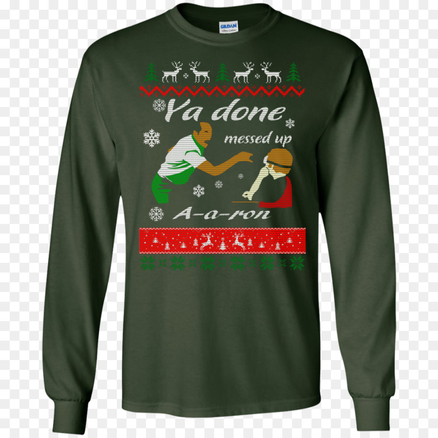T-shirt in Felpa di Natale jumper Maglione Aran jumper - Maglietta