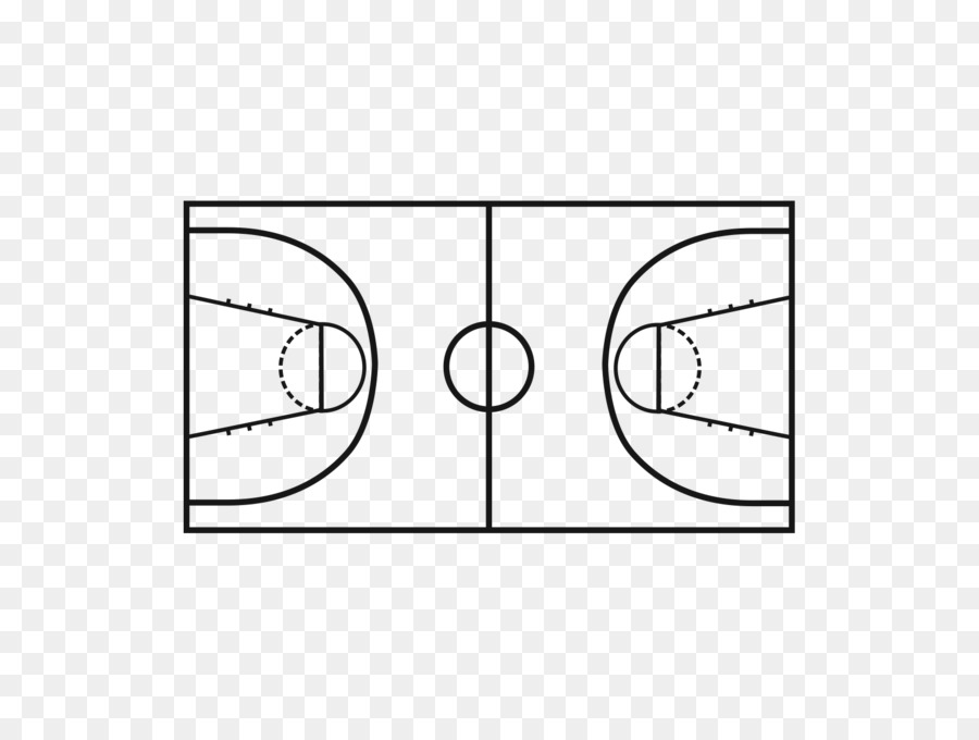 Basketball Gericht Sport Aufkleber Leichtathletik-Feld - Basketball